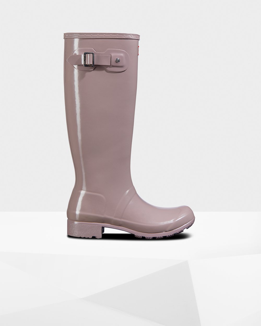 Botas de Lluvia Altas Hunter Mujer - Original Tour Foldable Gloss - Morados - XIHPRWZ-45